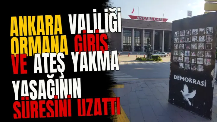 Ankara Valiliği ormana giriş ve ateş yakma yasağının süresini uzattı