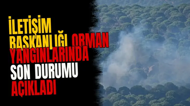 İletişim Başkanlığı orman yangınlarında son durumu açıkladı
