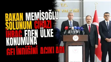 Bakan Memişoğlu solunum cihazı ihraç eden ülke konumuna gelindiğini açıkladı