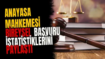 Anayasa Mahkemesi bireysel başvuru istatistiklerini paylaştı