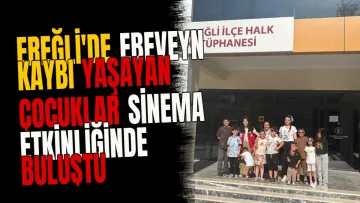 Ereğli'de ebeveyn kaybı yaşayan çocuklar sinema etkinliğinde buluştu