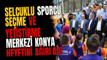 Selçuklu Sporcu Seçme ve Yetiştirme Merkezi Konya heyetini ağırladı