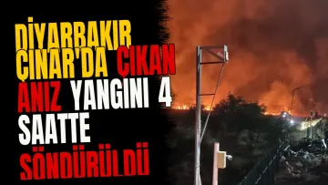 Diyarbakır Çınar'da çıkan anız yangını 4 saatte söndürüldü