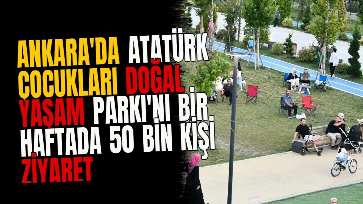 Ankara'da Atatürk Çocukları Doğal Yaşam Parkı'nı Bir Haftada 50 Bin Kişi Ziyaret Etti