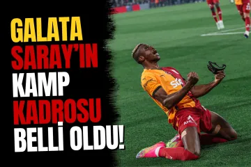 Galatasaray'ın kamp kadrosu belli oldu! 4 isim Erzurum'a götürülmedi