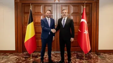 Hakan Fidan, Belçika Dışişleri Bakanı Prevot ile Bir Araya Geldi