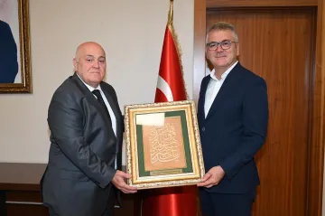 Hasan Ustaoğlu'ndan Kaymakam Kadir Akın Gözel’e Ziyaret