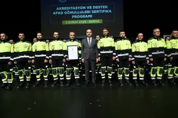 Karatay Belediyesi Arama Kurtarma Ekibi orta seviye akreditasyon aldı
