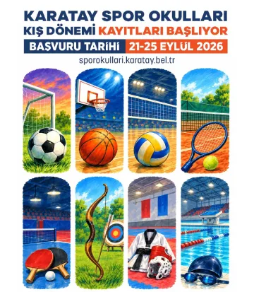 Karatay Belediyesi Kış Spor Okulları Kayıtları Başlıyor