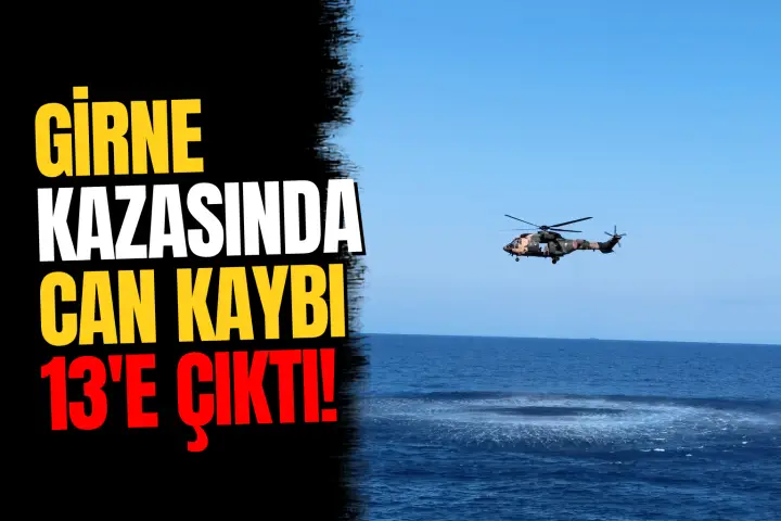KKTC Girne Açıklarındaki Deniz Kazasında Can Kaybı 13’e Yükseldi