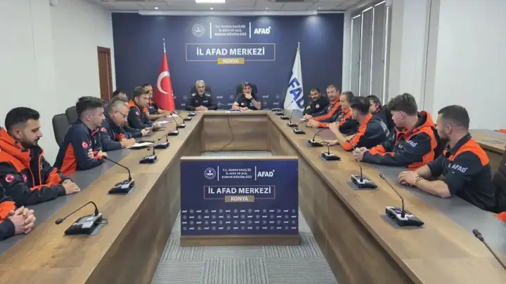 Konya AFAD’a yeni arama kurtarma teknisyenleri katıldı