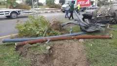 Konya plakalı otomobil takla attı: 20 yaşındaki sürücü ağır yaralı