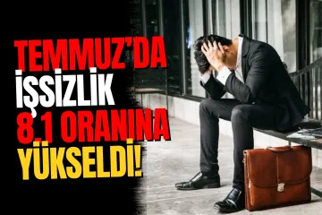Türkiye’de İşsizlik Temmuzda Yüzde 8,1’e Yükseldi